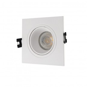 DK3071-WH Встраиваемый светильник, IP 20, 10 Вт, GU5.3, LED, белый/белый, пластик в Чебаркуле - chebarkul.ok-mebel.com | фото