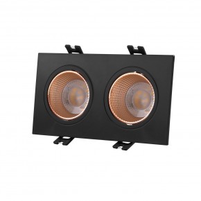 DK3072-BBR Встраиваемый светильник, IP 20, 10 Вт, GU5.3, LED, черный/бронзовый, пластик в Чебаркуле - chebarkul.ok-mebel.com | фото