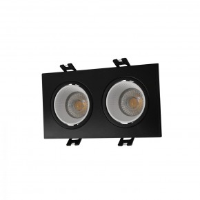 DK3072-BK+WH Встраиваемый светильник, IP 20, 10 Вт, GU5.3, LED, черный/белый, пластик в Чебаркуле - chebarkul.ok-mebel.com | фото