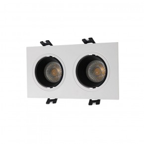 DK3072-WH+BK Встраиваемый светильник, IP 20, 10 Вт, GU5.3, LED, белый/черный, пластик в Чебаркуле - chebarkul.ok-mebel.com | фото