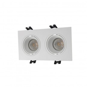 DK3072-WH Встраиваемый светильник, IP 20, 10 Вт, GU5.3, LED, белый/белый, пластик в Чебаркуле - chebarkul.ok-mebel.com | фото