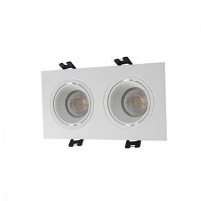 DK3072-WH Встраиваемый светильник, IP 20, 10 Вт, GU5.3, LED, белый/белый, пластик в Чебаркуле - chebarkul.ok-mebel.com | фото