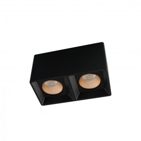 DK3085-BK+BR Светильник накладной IP 20, 10 Вт, GU5.3, LED, черный/бронзовый, пластик в Чебаркуле - chebarkul.ok-mebel.com | фото
