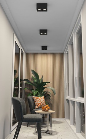 DK3085-BK+CH Светильник накладной IP 20, 10 Вт, GU5.3, LED, черный/хром, пластик в Чебаркуле - chebarkul.ok-mebel.com | фото 2