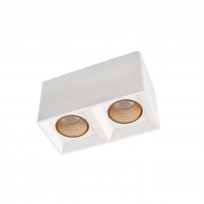 DK3085-WH+BR Светильник накладной IP 20, 10 Вт, GU5.3, LED, белый/бронзовый, пластик в Чебаркуле - chebarkul.ok-mebel.com | фото