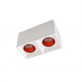 DK3085-WH+RD Светильник накладной IP 20, 10 Вт, GU5.3, LED, белый/красный, пластик в Чебаркуле - chebarkul.ok-mebel.com | фото