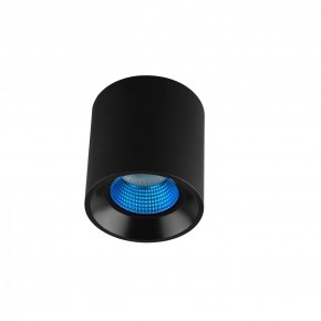 DK3090-BK+CY Светильник накладной IP 20, 10 Вт, GU5.3, LED, черный/голубой, пластик в Чебаркуле - chebarkul.ok-mebel.com | фото