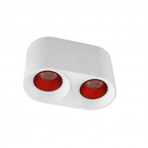 DK3096-WH+RD Светильник накладной IP 20, 10 Вт, GU5.3, LED, белый/красный, пластик в Чебаркуле - chebarkul.ok-mebel.com | фото