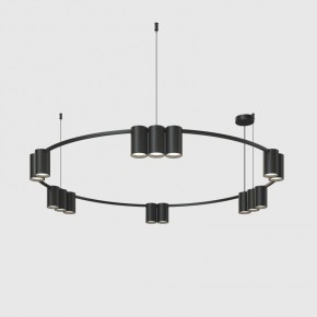 DK4067-BK Подвесной светильник ORBIT, IP20, 15xGU10 LED до 15 Вт, черный матовый, алюминий в Чебаркуле - chebarkul.ok-mebel.com | фото