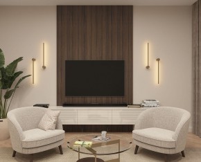 DK5010-SG Бра 600 мм, 3000К, IP20, 5 Вт, матовое золото в Чебаркуле - chebarkul.ok-mebel.com | фото 5