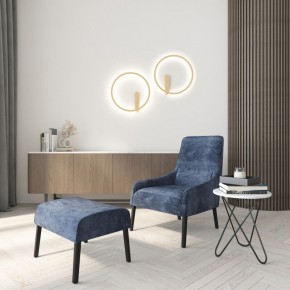 DK5035-SG Бра ROUND со светодиодом, IP20, 24W, 3000/4000/6500K, матовое золото, алюминий в Чебаркуле - chebarkul.ok-mebel.com | фото 7