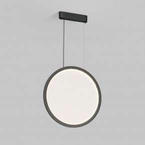 DK6606-BK Подвесной вертикальный светильник Veil со светодиодом H1700 d600 220V 48W 3000-6000K IP20 черный алюминий в Чебаркуле - chebarkul.ok-mebel.com | фото