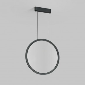 DK6606-BK Подвесной вертикальный светильник Veil со светодиодом H1700 d600 220V 48W 3000-6000K IP20 черный алюминий в Чебаркуле - chebarkul.ok-mebel.com | фото 2