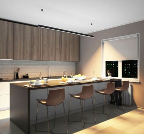 DK9203-BK Линейный светильник 52W 2000mm 3000K, черный в Чебаркуле - chebarkul.ok-mebel.com | фото 5
