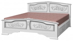 ЕЛЕНА Кровать из массива 1400 с 2-мя ящиками  в Чебаркуле - chebarkul.ok-mebel.com | фото
