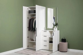 ЭЙР прихожая (модульная) Белый Шагрень в Чебаркуле - chebarkul.ok-mebel.com | фото 24