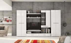 Фиеста №15 Комод с 6ю ящ (Венге/Белый глянец) в Чебаркуле - chebarkul.ok-mebel.com | фото 2