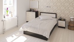 Фиеста Кровать 1200, цвет венге/дуб лоредо, ШхГхВ 123,5х203,5х80 см., сп.м. 1200х2000 мм., без матраса, основание есть в Чебаркуле - chebarkul.ok-mebel.com | фото 5