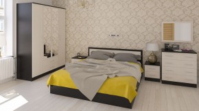 Фиеста Кровать 1800, цвет венге/дуб лоредо, ШхГхВ 183,5х203,5х80 см., сп.м. 1800х2000 мм., без матраса, основание есть в Чебаркуле - chebarkul.ok-mebel.com | фото 5
