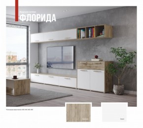 ФЛОРИДА Гостиная (модульная) дуб серый/белый в Чебаркуле - chebarkul.ok-mebel.com | фото