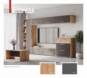 ФЛОРИДА Гостиная (модульная) дуб золотой/графит в Чебаркуле - chebarkul.ok-mebel.com | фото
