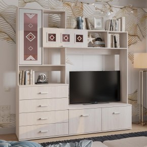Гостиная Белла (модульная) ясень белый в Чебаркуле - chebarkul.ok-mebel.com | фото 15