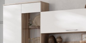 Гостиная Флай (ЦС-01/ШК-04) дуб сонома/белый в Чебаркуле - chebarkul.ok-mebel.com | фото 11
