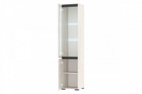ГРЕТТА Пенал-витрина 1В1С (дуб крафт) в Чебаркуле - chebarkul.ok-mebel.com | фото 2