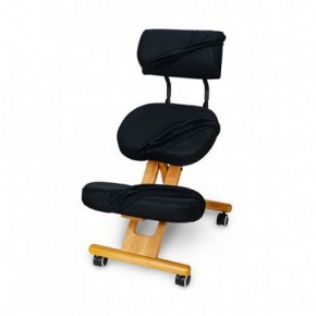 Коленный стул со спинкой Smartstool KW02В + Чехлы в Чебаркуле - chebarkul.ok-mebel.com | фото