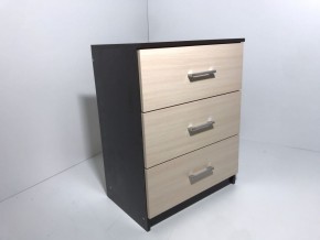 Комод 3 ящика (венге/дуб молочный) в Чебаркуле - chebarkul.ok-mebel.com | фото