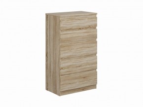 Комод КАСТОР с пятью ящиками, цвет Дуб Сонома в Чебаркуле - chebarkul.ok-mebel.com | фото