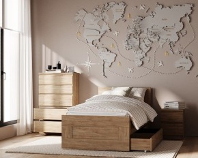 Комод КАСТОР с пятью ящиками, цвет Дуб Сонома в Чебаркуле - chebarkul.ok-mebel.com | фото 3