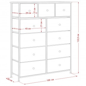 Комод Leset Линкс 11 ящиков (МДФ) в Чебаркуле - chebarkul.ok-mebel.com | фото 12