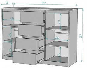 Комод Мальта K118 в Чебаркуле - chebarkul.ok-mebel.com | фото 2