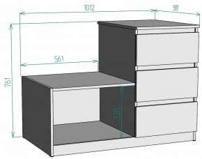 Комод Мальта K207 в Чебаркуле - chebarkul.ok-mebel.com | фото 2