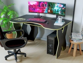 Компьютерный стол КЛ №9.0 (Черный/Желтый) в Чебаркуле - chebarkul.ok-mebel.com | фото 2