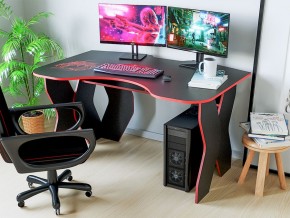 Компьютерный стол КЛ №9.0 (Черный/Красный) в Чебаркуле - chebarkul.ok-mebel.com | фото 3