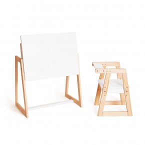 Комплект детской мебели стол и  два стула Я САМ "Лофт-Дуо" (Белый) в Чебаркуле - chebarkul.ok-mebel.com | фото 4