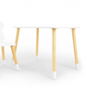 Комплект детской мебели стол и стул Корона (Белый/Белый/Береза) в Чебаркуле - chebarkul.ok-mebel.com | фото 2