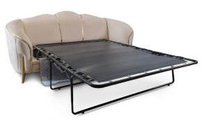 Комплект мягкой мебели Lara 3-1-1 с раскладным механизмом (бежевый/золото) в Чебаркуле - chebarkul.ok-mebel.com | фото 3