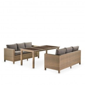 Комплект плетеной мебели T365/S65B-W65 Light Brown в Чебаркуле - chebarkul.ok-mebel.com | фото