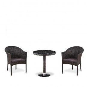 Комплект плетеной мебели T601/Y350A-W53 Brown (2+1) в Чебаркуле - chebarkul.ok-mebel.com | фото