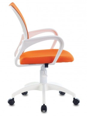 Кресло BRABIX "Fly MG-396W", пластик белый, сетка, оранжевое, 532401, MG-396W_532401 в Чебаркуле - chebarkul.ok-mebel.com | фото 3