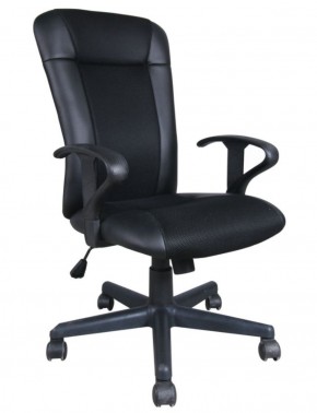 Кресло BRABIX "Optima MG-370" (экокожа/ткань, черное) 531580 в Чебаркуле - chebarkul.ok-mebel.com | фото