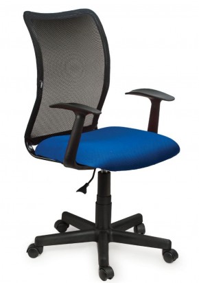 Кресло BRABIX "Spring MG-307", с подлокотниками, комбинированное синее/черное TW, 531404 в Чебаркуле - chebarkul.ok-mebel.com | фото