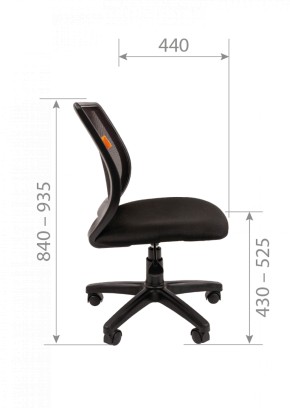 Кресло для оператора CHAIRMAN 699 Б/Л (ткань стандарт/сетка TW-01) в Чебаркуле - chebarkul.ok-mebel.com | фото 7