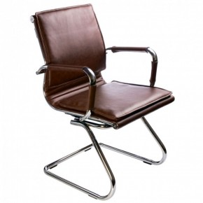 Кресло для посетителя Бюрократ CH-993-Low-V/Brown коричневый в Чебаркуле - chebarkul.ok-mebel.com | фото