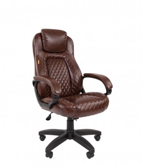 Кресло для руководителя  CHAIRMAN 432 (Экокожа коричневая) в Чебаркуле - chebarkul.ok-mebel.com | фото