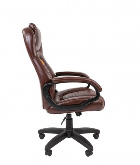 Кресло для руководителя  CHAIRMAN 432 (Экокожа коричневая) в Чебаркуле - chebarkul.ok-mebel.com | фото 3