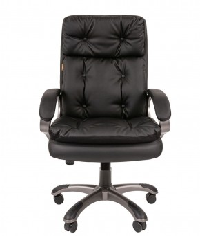 Кресло для руководителя  CHAIRMAN 442 (экокожа черная) в Чебаркуле - chebarkul.ok-mebel.com | фото 1